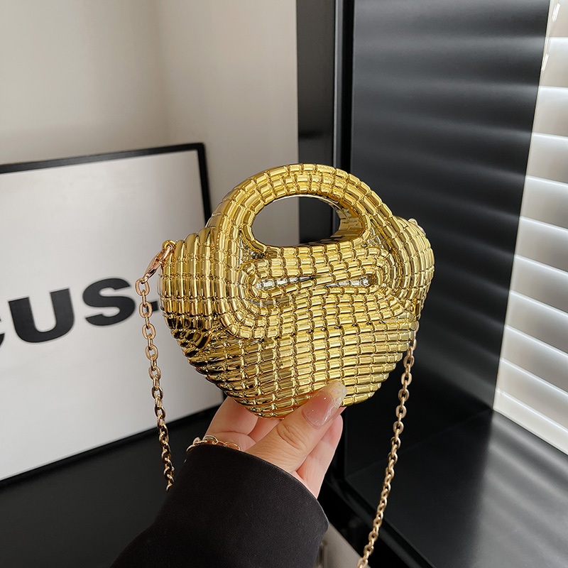 Luxury Bags That Are Affordable - PVC Solid Color Hasp CHAINS Crossbody