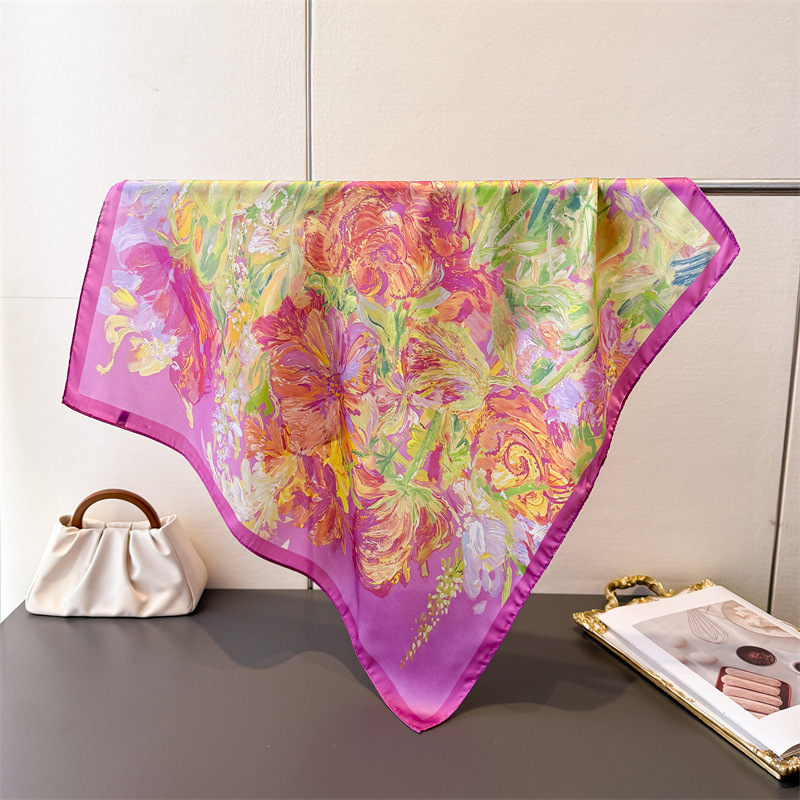 Luxury Bags For Summer - 70*70cm Silk Square Scarf Women Luxury