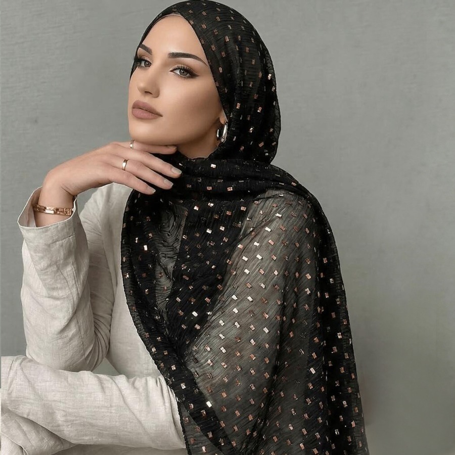 Luxury Bags For Summer - light luxury flash film bag headscarf,