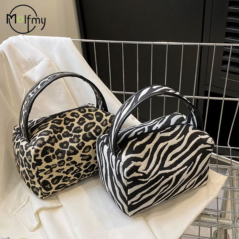 Luxury Bags Consignment - Leopard Makeup Bag Luxury Large Capacity