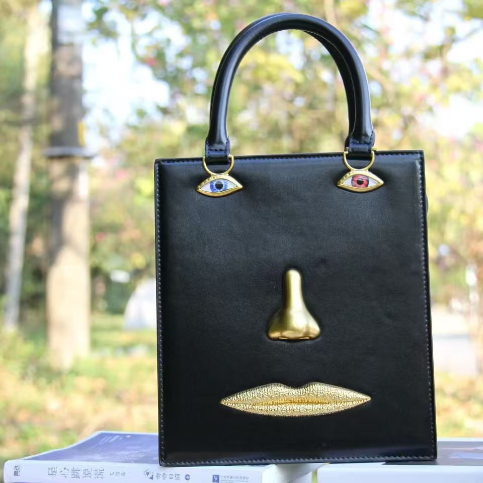 Luxury Bags Sell - Luxury Designer Human Face Pattern Women's