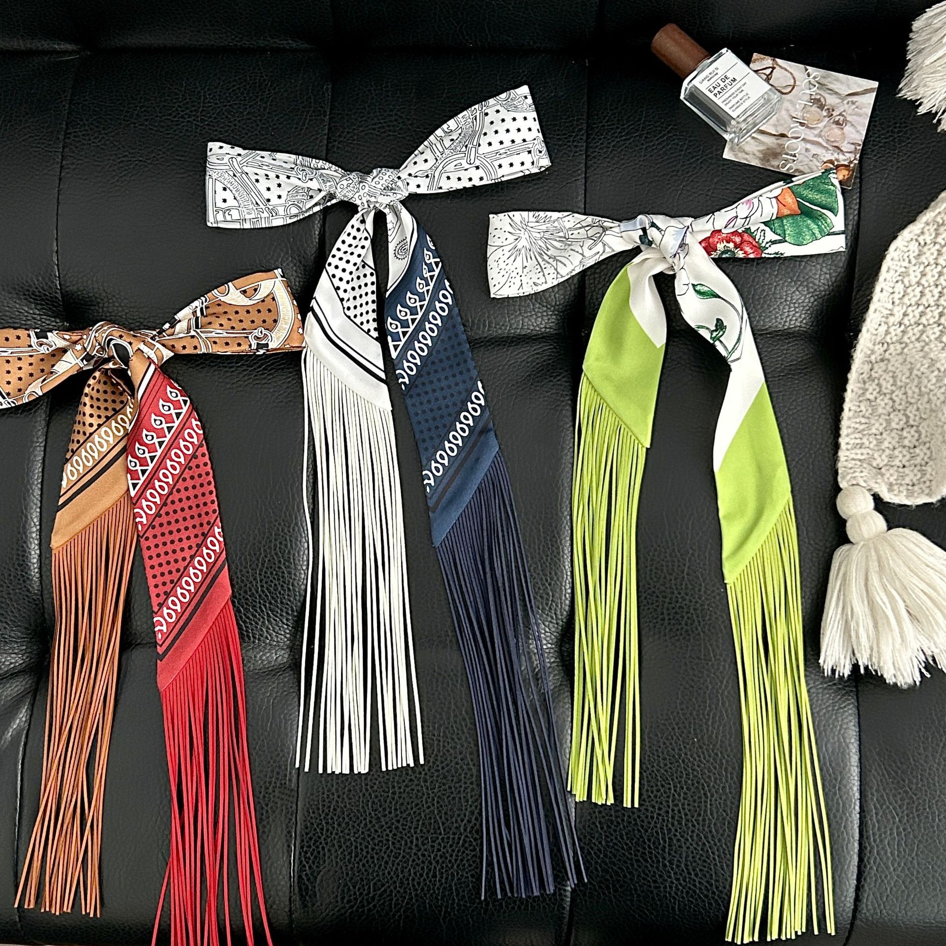 Luxury Tassel Skinny Scarf for - Luxury Bags In China ulasan dan harga