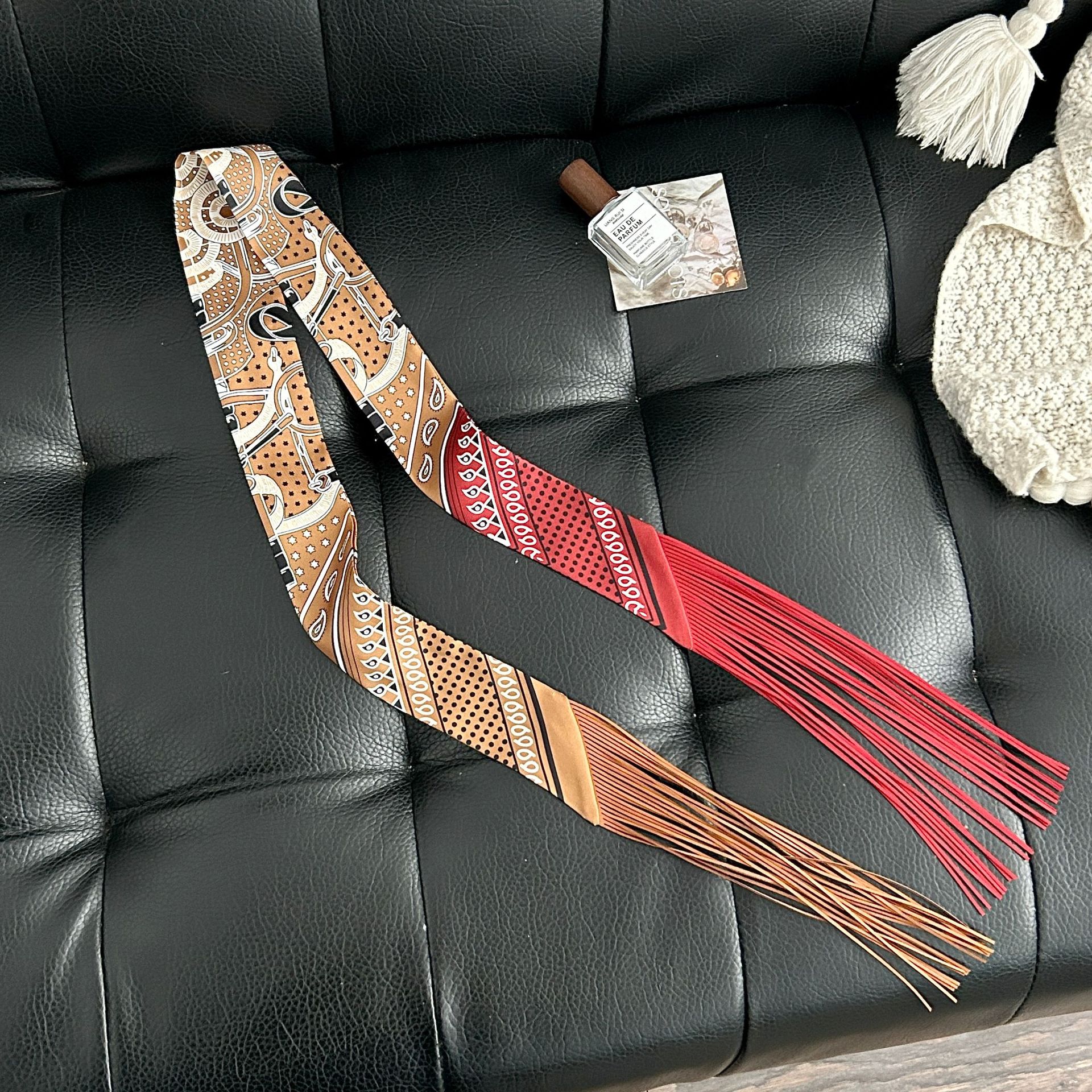 Luxury Tassel Skinny Scarf for - Luxury Bags In China ulasan dan harga