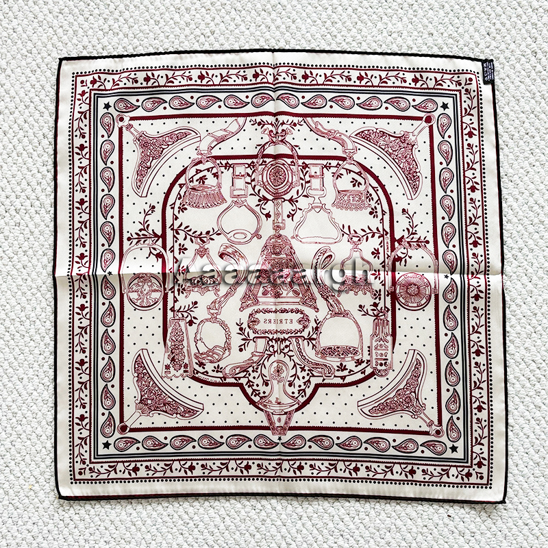 Double Faced Print Scarf Silk  - Luxury Bags Hong Kong ulasan dan harga