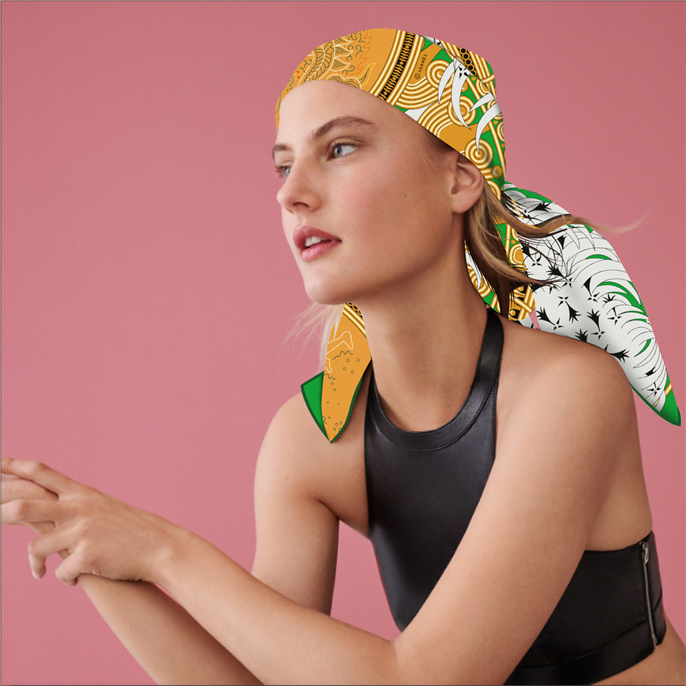 Triangle Silk Scarf Shawls Lux - Luxury Bags Hong Kong ulasan dan harga