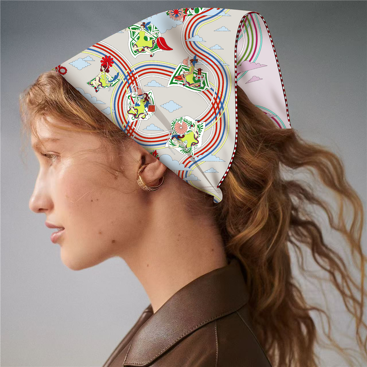 Double Faced Print Small Silk  - Luxury Bags Hong Kong ulasan dan harga