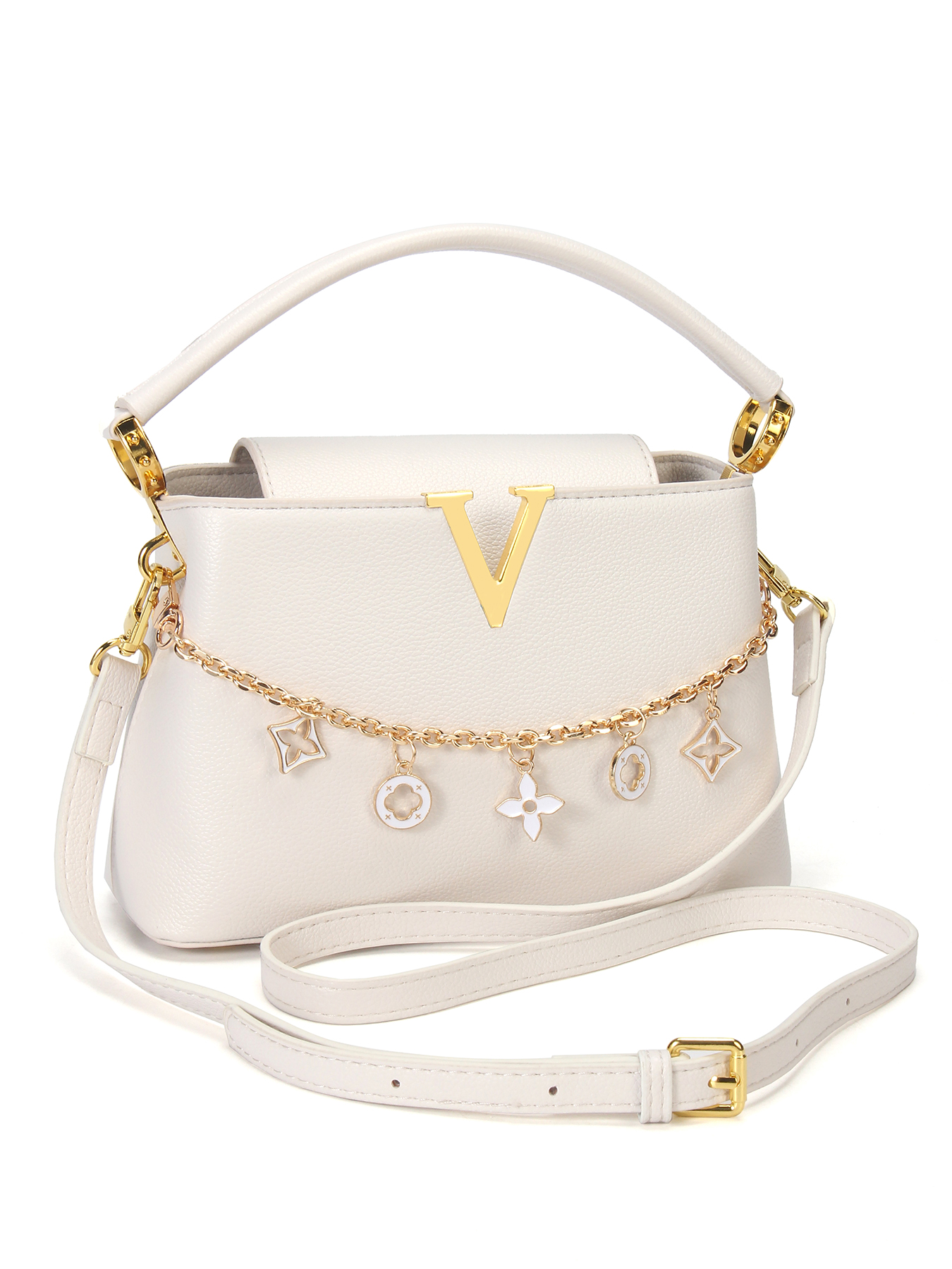Gold V-Shaped Embellished Wome - Luxury Bags That Are Affordable ulasan dan harga