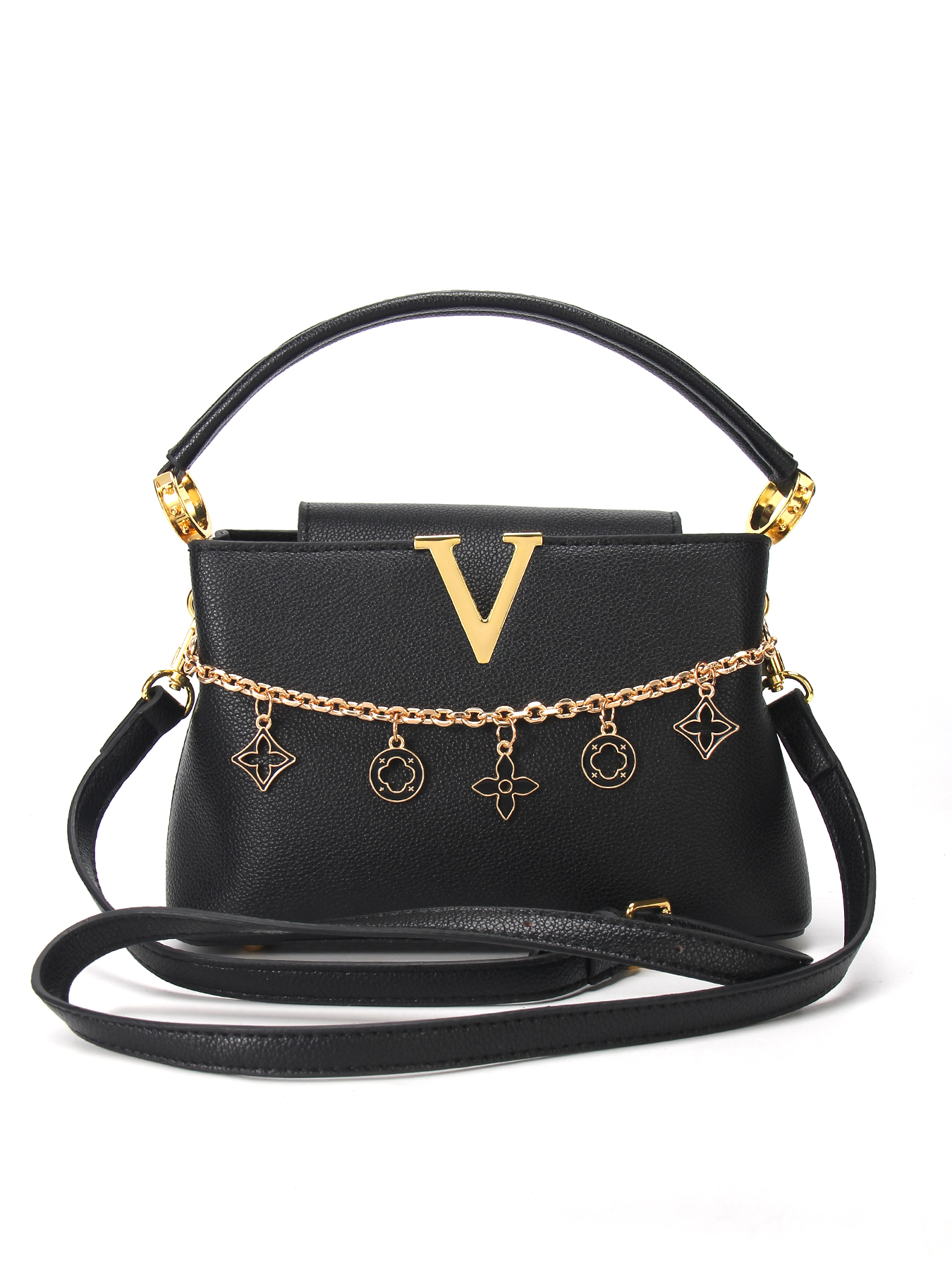 Gold V-Shaped Embellished Wome - Luxury Bags That Are Affordable ulasan dan harga