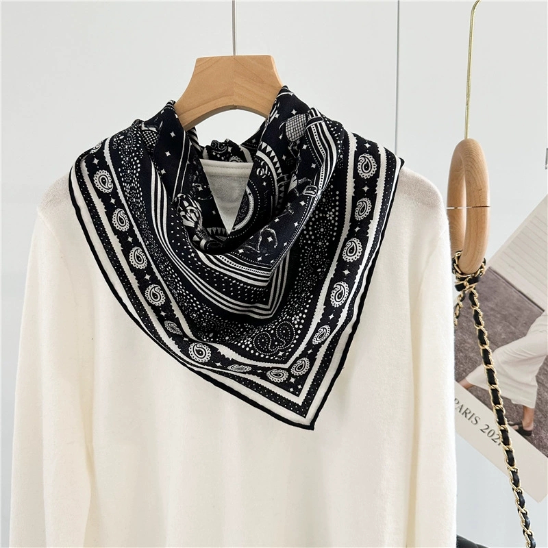 Black Soft Scarf Luxury Silk W - Luxury Bags Hong Kong ulasan dan harga