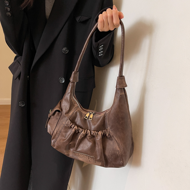 Distressed Vintage Shoulder Ba - Luxury Bags Consignment ulasan dan harga