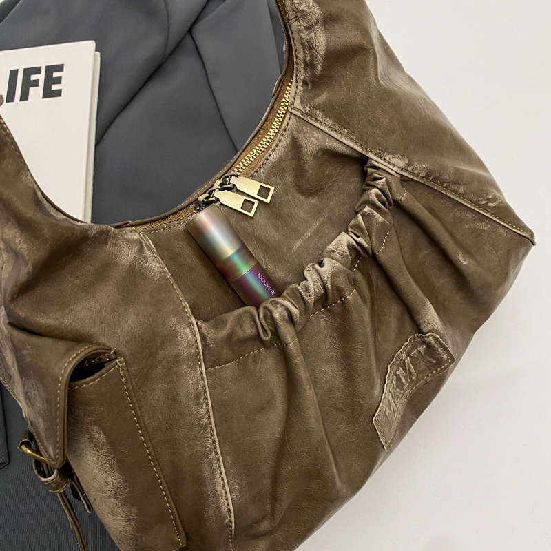 Distressed Vintage Shoulder Ba - Luxury Bags Consignment ulasan dan harga