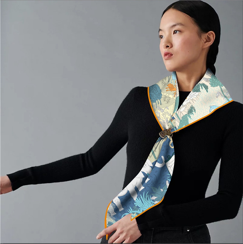 Triangle Twill Scarf Luxury Wo - Luxury Bags Hong Kong ulasan dan harga