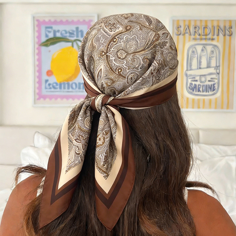 Luxury Women Silk Square Scarf - Luxury Bags In China ulasan dan harga