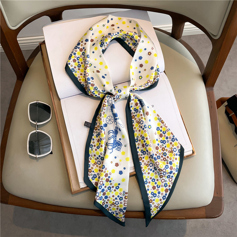 Fashion Print Long Silk Scarf  - Luxury Bags In China ulasan dan harga