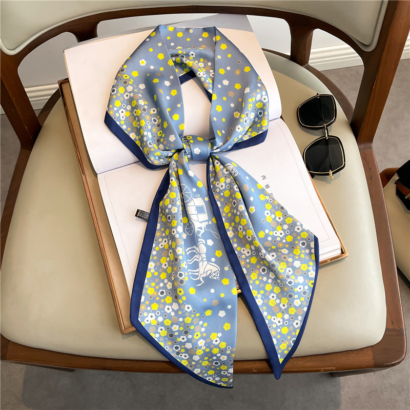 Fashion Print Long Silk Scarf  - Luxury Bags In China ulasan dan harga
