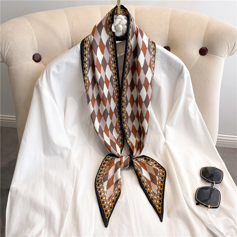 Fashion Print Long Silk Scarf  - Luxury Bags In China ulasan dan harga