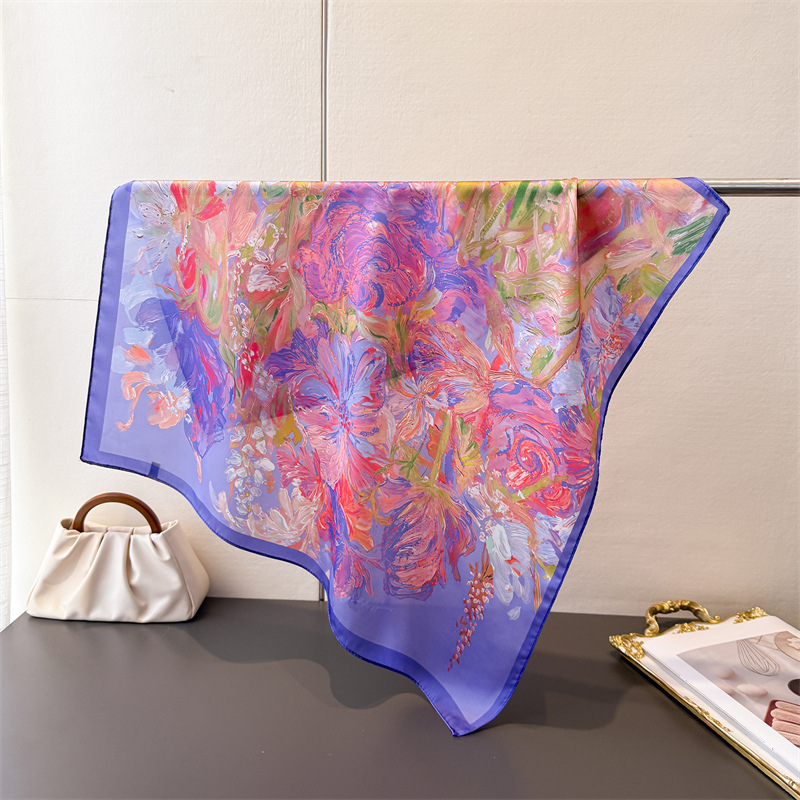 70*70cm Silk Square Scarf Wome - Luxury Bags For Summer ulasan dan harga