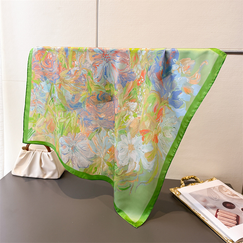 70*70cm Silk Square Scarf Wome - Luxury Bags For Summer ulasan dan harga