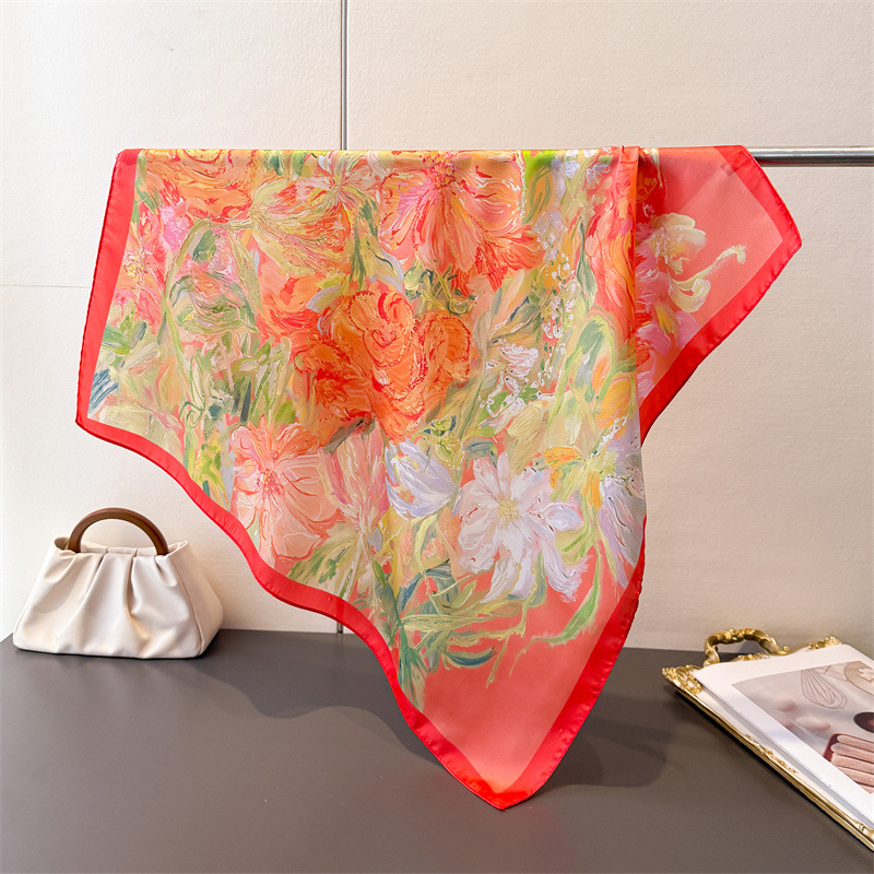 70*70cm Silk Square Scarf Wome - Luxury Bags For Summer ulasan dan harga