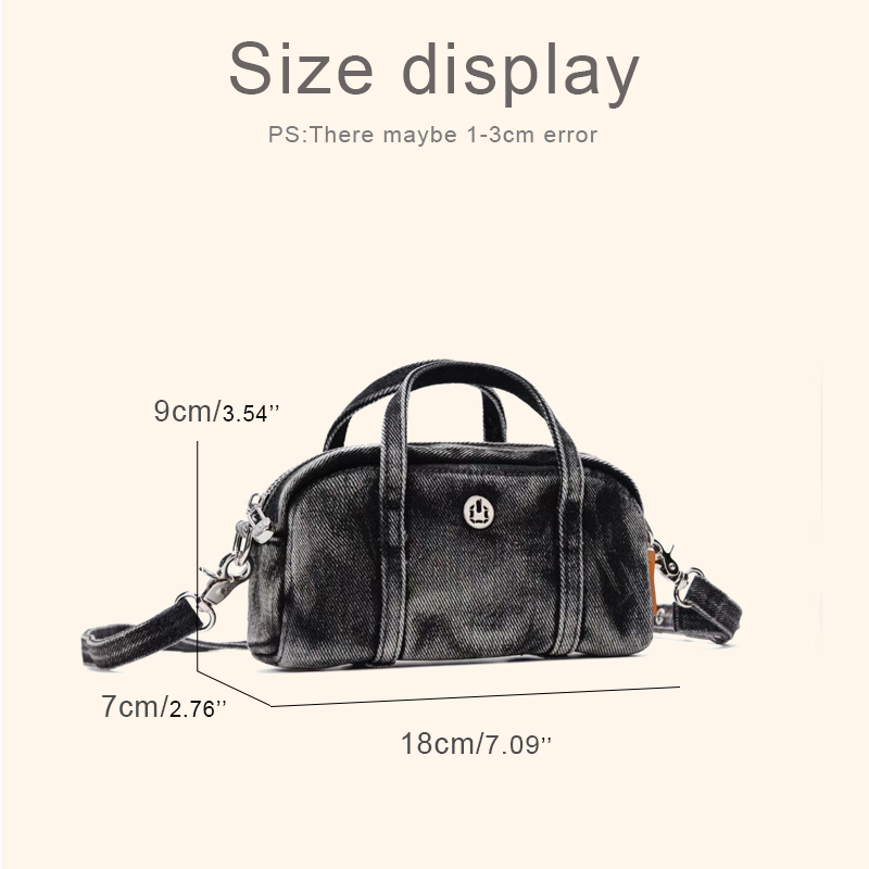 Korean Casual Mini Denim Box B - Luxury Bags In China ulasan dan harga