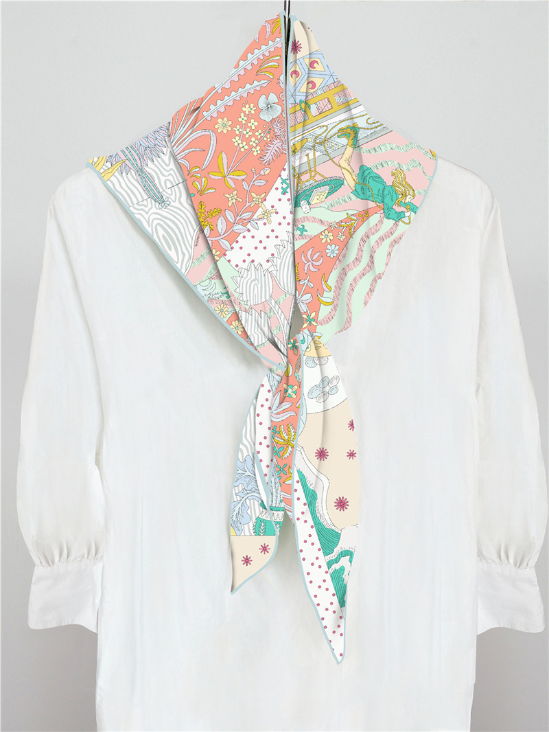 Silk Twill Scarf Triangle Shap - Luxury Bags Hong Kong ulasan dan harga