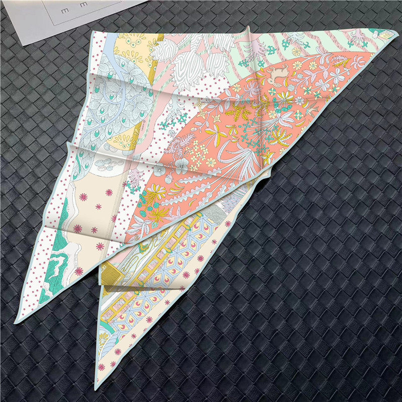 Silk Twill Scarf Triangle Shap - Luxury Bags Hong Kong ulasan dan harga