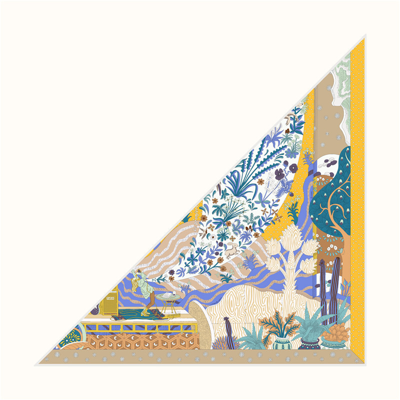 Silk Twill Scarf Triangle Shap - Luxury Bags Hong Kong ulasan dan harga